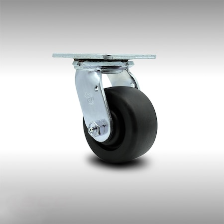 Service Caster 4 Inch Stainless Steel Polyolefin Wheel Swivel Caster with Roller Bearing SCC SCC-SS30S420-POR